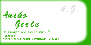 aniko gerle business card